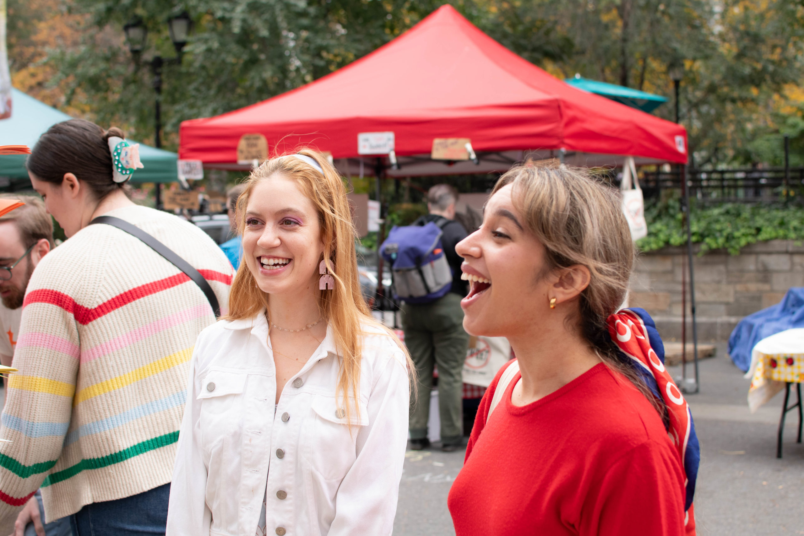 GrowNYC Cider Village at Union Square Greenmarket friends