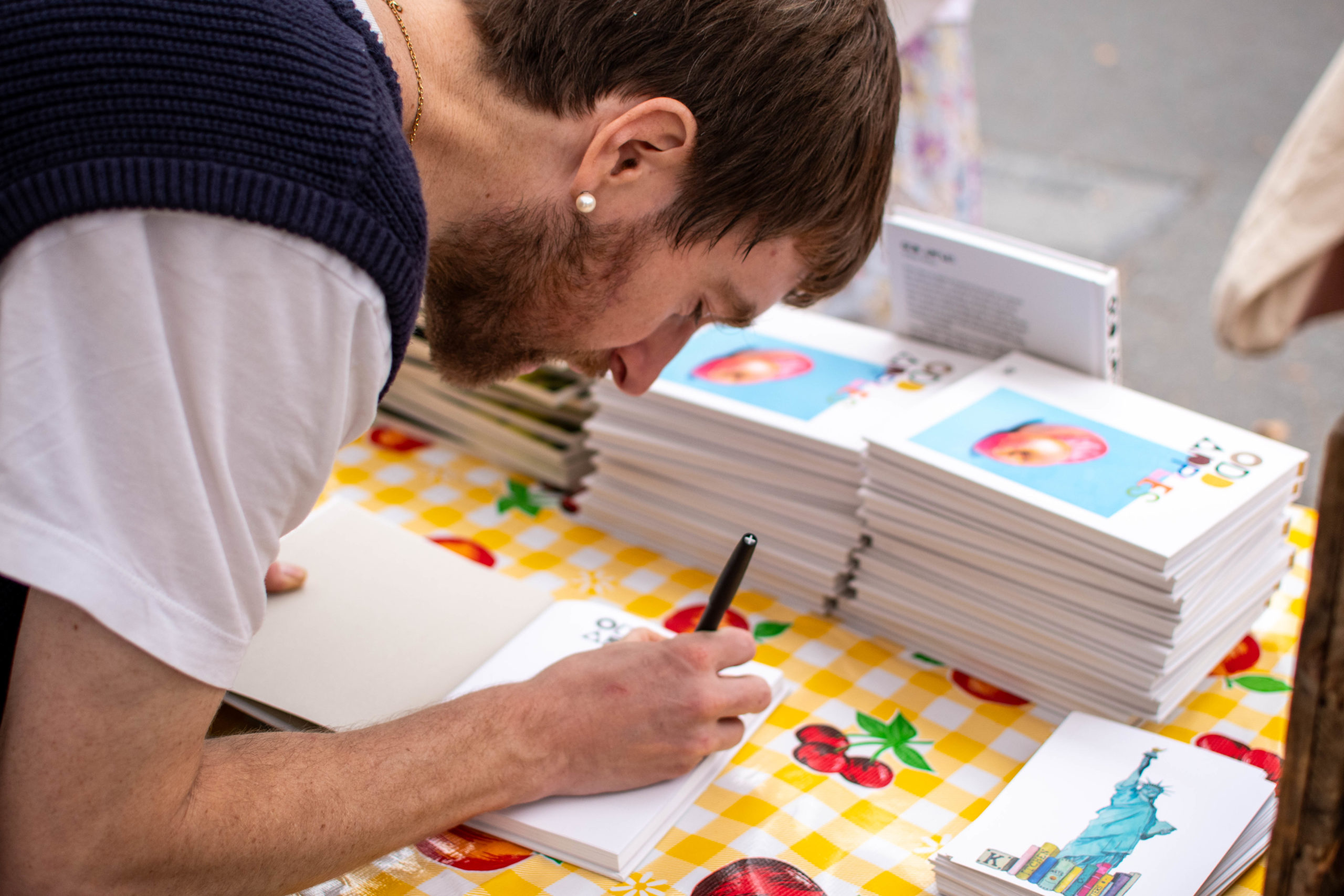 GrowNYC Cider Village at Union Square Greenmarket book signing