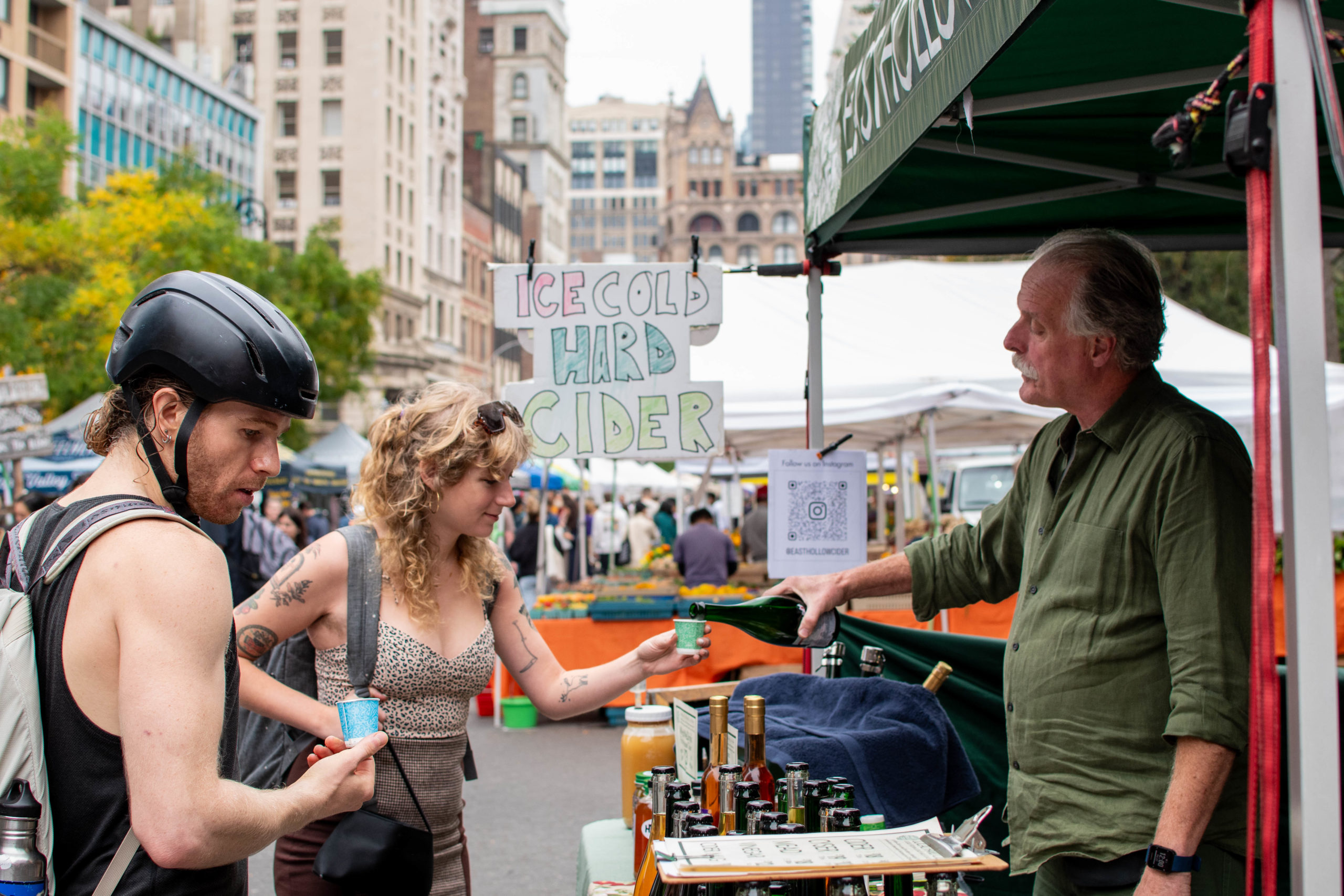 GrowNYC Cider Village at Union Square Greenmarket