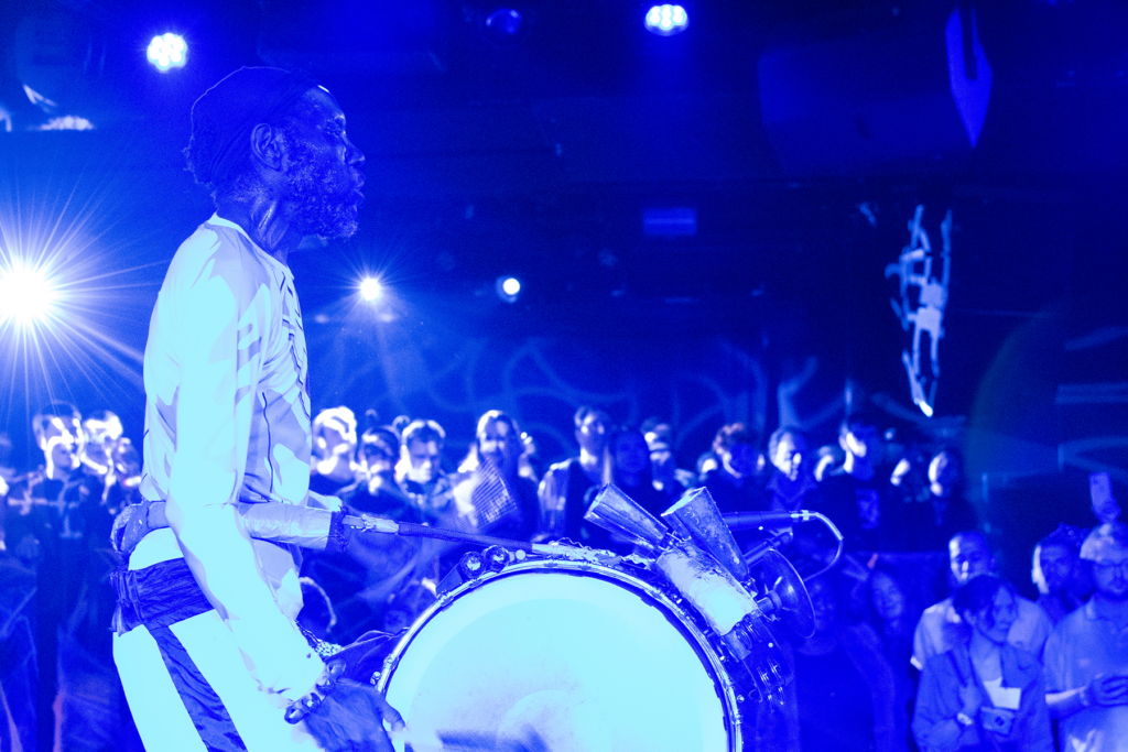 Too Many Zooz drummer David "King of Sludge" Parks performing at LPR in New York City